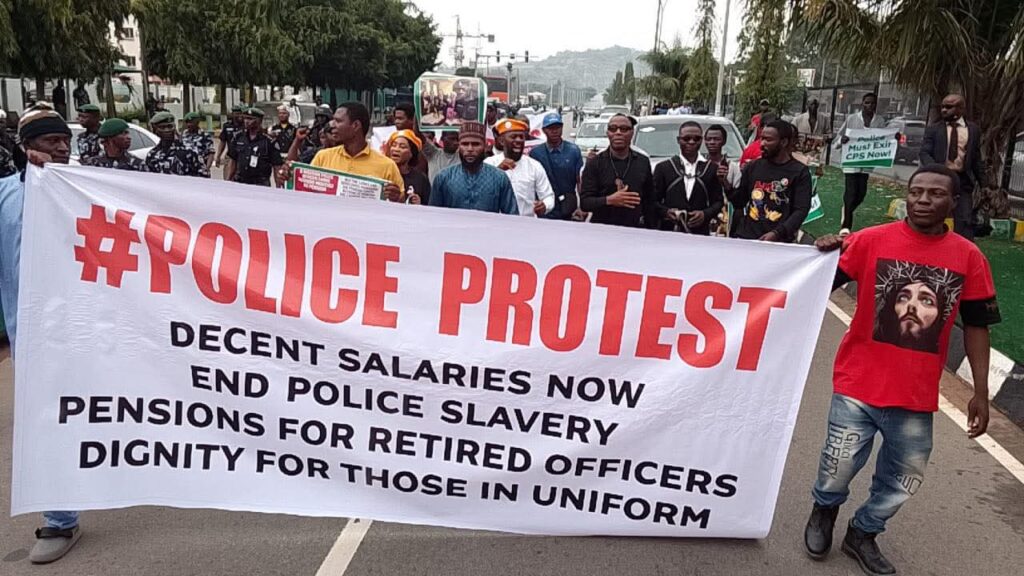 Sowore Joins Retired Police Officers' Protest Over Poor Welfare In Abuja
