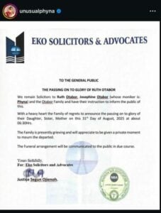 JUST-IN: BBNaija Star Phyna’s Sister, Ruth Otabor, Dies After Truck Accident